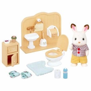Personaggi d'Azione Sylvanian Families Chocolate Rabbit and Toilet Set