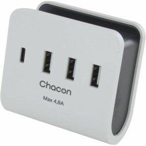 Caricabatterie USB da Parete Chacon Bianco