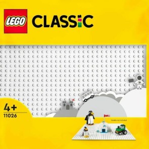 Base di appoggio Lego 11026 Classic The White Building Plate 32 x 32 cm