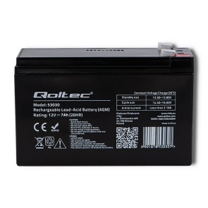 Batteria per Gruppo di Continuità UPS Qoltec 53031 9 Ah 12 V