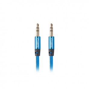 Cavo Audio Jack (3,5 mm) Lanberg CA-MJMJ-10CU-0010-BL Azzurro 1 m