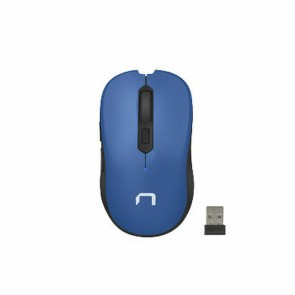 Mouse senza Fili Natec NMY-1651 1600 dpi Azzurro Multicolore Nero/Blu