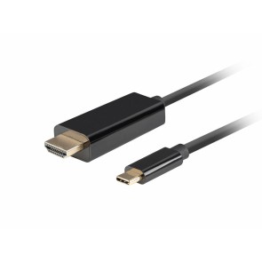 Cavo USB C con HDMI Lanberg CA-CMHD-10CU-0010-BK Nero 1 m