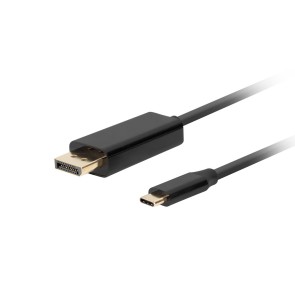 Adattatore USB C con DisplayPort Lanberg CA-CMDP-10CU-0018-BK Nero 1,8 m