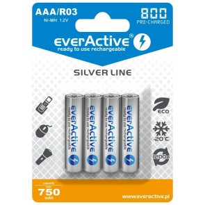 Batterie Ricaricabili EverActive EVHRL03-800 R03 AAA 1,2 V