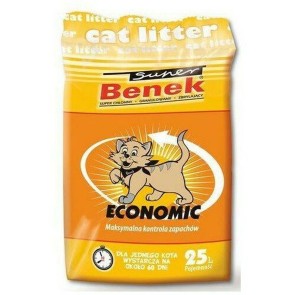 Sabbia per Gatti Super Benek Economic Grigio 25 L