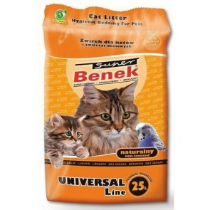 Sabbia per Gatti Super Benek Universal Natural 25 L