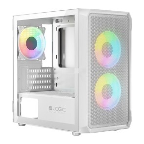 Case computer desktop ATX Logic PORTOS ARGB Bianco Nero