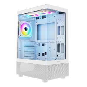 Case computer desktop ATX Logic LOOK ARGB Bianco