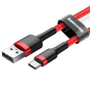 Cavo USB A con USB C Baseus Cafule Rosso 24 2 m
