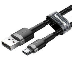 Cavo da USB a micro USB Baseus CAMKLF-BG1 Bianco Nero 1 m