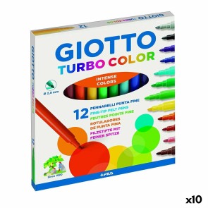 Set di Pennarelli Giotto Turbo Color Multicolore (10 Unità)