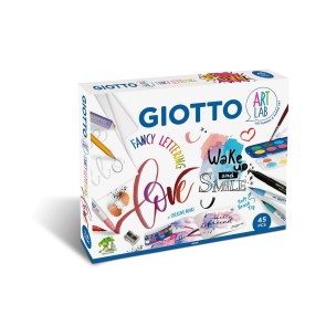 Set da Disegno Giotto Art Lab Fancy Lettering 45 Pezzi Multicolore