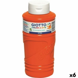 Pittura da usare con le Dita Giotto Arancio 750 ml (6 Unità)