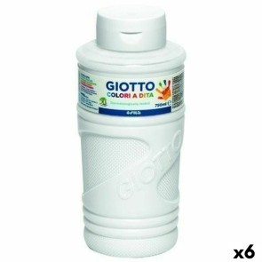 Pittura da usare con le Dita Giotto Bianco 750 ml (6 Unità)