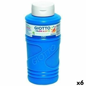Pittura da usare con le Dita Giotto Azzurro 750 ml (6 Unità)