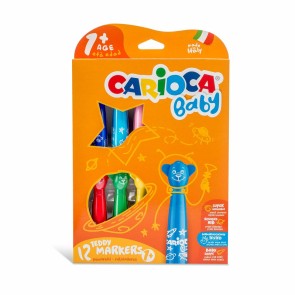 Set di Pennarelli Carioca Teddy Marker 1+ Multicolore 12 Pezzi