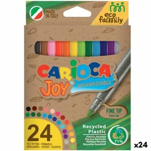 Set di Pennarelli Carioca Joy Eco Family Multicolore 24 Pezzi (24 Unità)