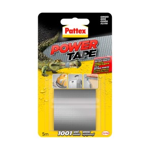Nastro americano Pattex power tape Grigio (5 m x 50 cm)