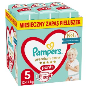 Pannolini usa e getta Pampers Premium 12-17 kg 5 (102 Unità)