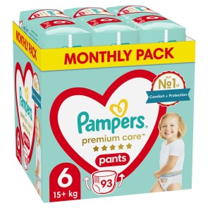 Pannolini usa e getta Pampers Premium 15-25 kg 6 (93 Unità)