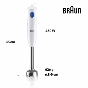 Frullatore Braun MQ10.001MWH Azzurro/Bianco 450 W 600 ml