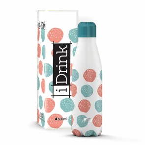 Bottiglia Térmica iTotal Dots Bianco Acciaio inossidabile (500 ml)