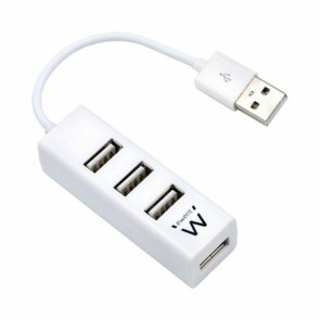 Hub USB Ewent AAOAUS0134 Bianco