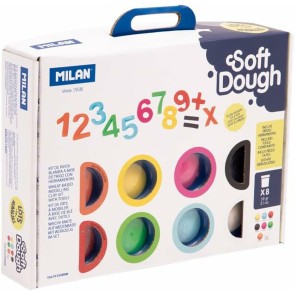 Pasta modellante Milan Soft Dough Lots of Numvers Multicolore