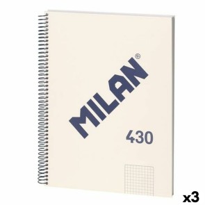 Agenda Milan 430 Beige A4 80 Pagine (3 Unità)