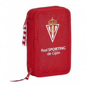 Plumier Doppio Real Sporting de Gijón Rosso (28 pcs)