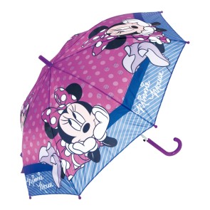 Ombrello Automatico Minnie Mouse Lucky Rosa (Ø 84 cm)