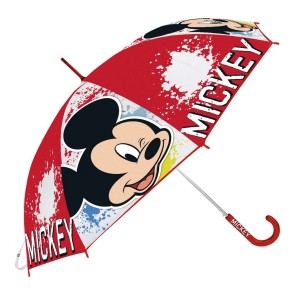 Ombrelli Mickey Mouse Happy Smiles Rosso (Ø 80 cm)
