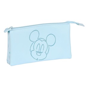 Portaoggetti Triplo Mickey Mouse Clubhouse Baby Azzurro Chiaro (22 x 12 x 3 cm)