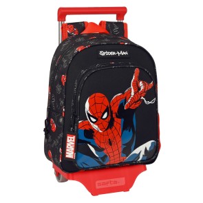 Trolley per la Scuola Spiderman Hero Nero (27 x 33 x 10 cm)
