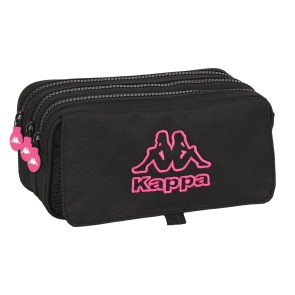 Portaoggetti Triplo Kappa Black and pink Nero (21,5 x 10 x 8 cm)
