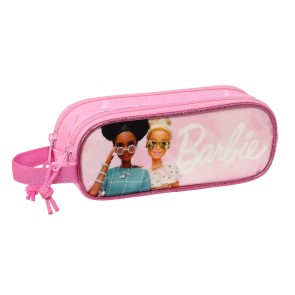 Portaoggetti Doppio Barbie Girl Rosa 21 x 8 x 6 cm