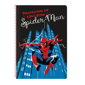 Agenda Spiderman Hero Nero A4 80 Pagine