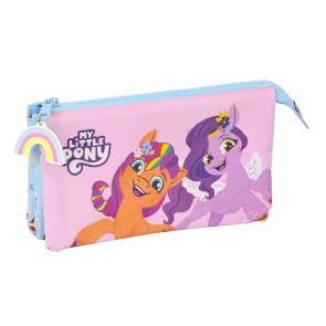 Portaoggetti Triplo My Little Pony Wild & free Azzurro Rosa 22 x 12 x 3 cm