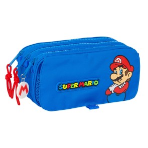 Portaoggetti Doppio Super Mario Play Azzurro Rosso 21,5 x 10 x 8 cm