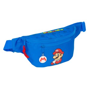 Marsupio Super Mario Play Azzurro Rosso 23 x 12 x 9 cm