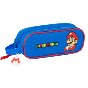 Portaoggetti Doppio Super Mario Play Azzurro Rosso 21 x 8 x 6 cm