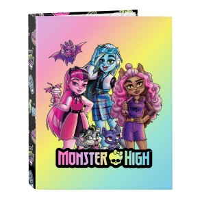 Raccoglitore ad anelli Monster High Creep Nero A4 26.5 x 33 x 4 cm