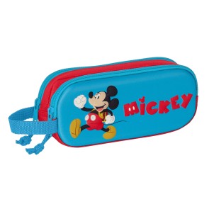 Portaoggetti Doppio Mickey Mouse Clubhouse 3D Rosso Azzurro 21 x 8 x 6 cm
