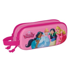 Portaoggetti Doppio Princesses Disney 3D Rosa 21 x 8 x 6 cm