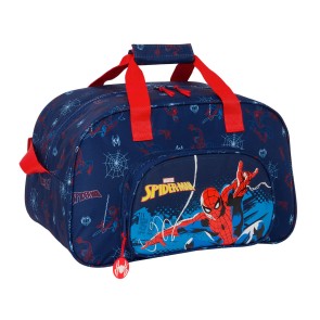 Borsa da Palestra Spider-Man Neon Blu Marino 40 x 24 x 23 cm