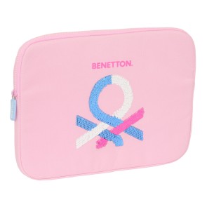 Custodia per Portatile Benetton Pink Rosa 15,6'' 39,5 x 27,5 x 3,5 cm