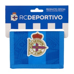 Portafogli R. C. Deportivo de La Coruña Azzurro 12.5 x 9.5 x 1 cm