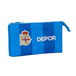 Portaoggetti Triplo R. C. Deportivo de La Coruña Azzurro 22 x 12 x 3 cm