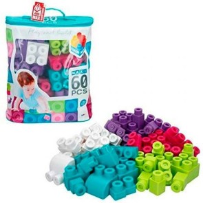 Blocchi di Costruzioni Color Baby Play & Build Multicolore 60 Pezzi